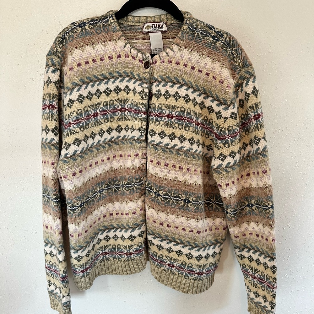 Men's Multicolor Patterned Sweater